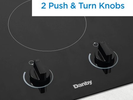 Danby DRC14A1BD Danby 14-Inch Radiant 2 Burner Cooktop For Sale