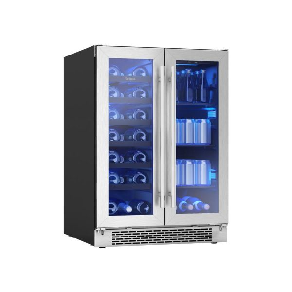 Brisas By Zephyr BWB24C32AG Brisas French Door Wine & Beverage Cooler Online