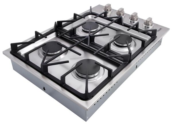 Thor Kitchen TGC3001 30 Inch Professional Drop-In Gas Cooktop With Four Burners In Stainless Steel Online