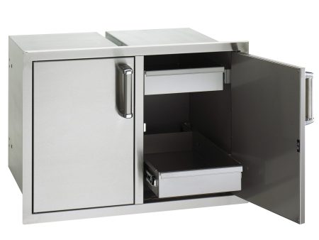 Fire Magic 53930SC22 Flush Double Doors With Dual Drawers on Sale