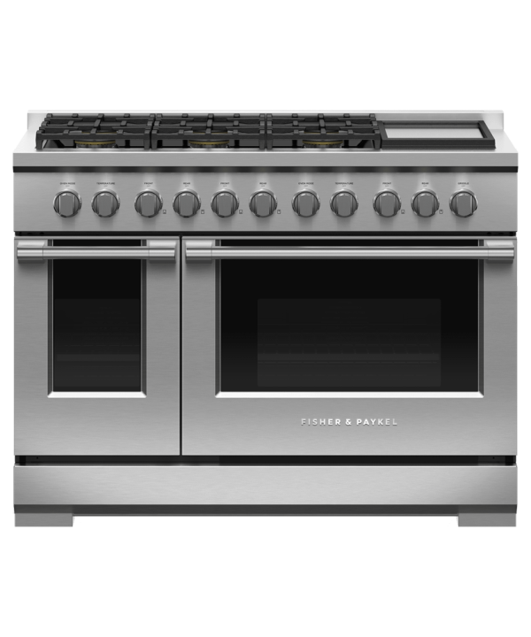 Fisher & Paykel RGV3486GDL Gas Range, 48 , 6 Burners With Griddle For Cheap