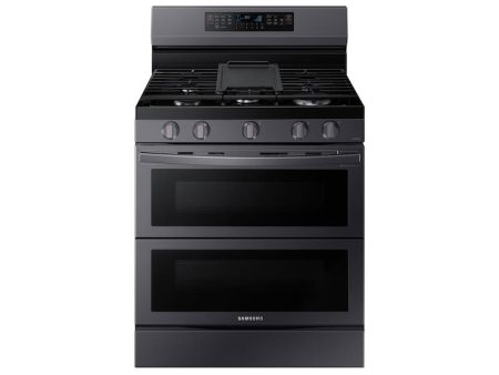 Samsung NX60A6751SG 6.0 Cu. Ft. Smart Freestanding Gas Range With Flex Duo™ & Air Fry In Black Stainless Steel Online Sale