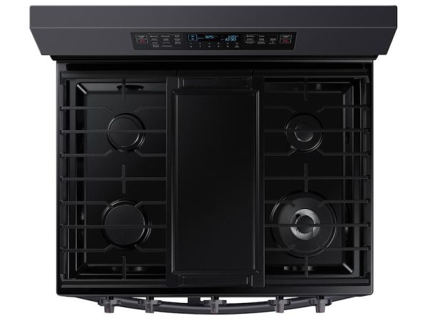 Samsung NX60A6751SG 6.0 Cu. Ft. Smart Freestanding Gas Range With Flex Duo™ & Air Fry In Black Stainless Steel Online Sale