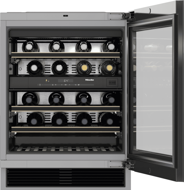 Miele KWT6322UG STAINLESS STEEL  Kwt 6322 Ug - Built-Under Wine Storage Unit With Flexiframe And Push2Open For Greater Versatility And Top-Quality Design. For Cheap