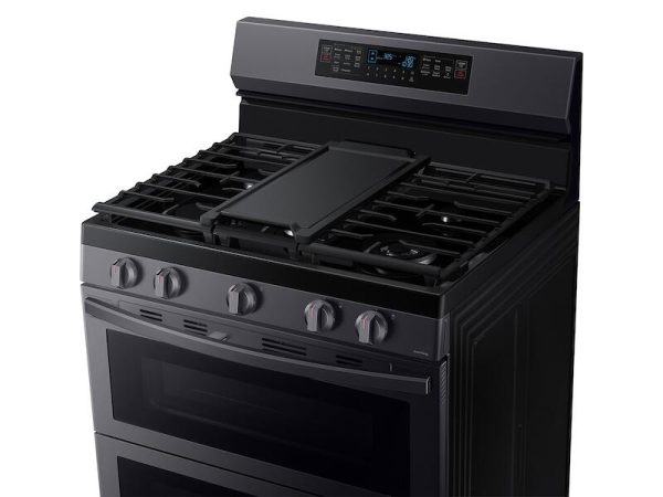 Samsung NX60A6751SG 6.0 Cu. Ft. Smart Freestanding Gas Range With Flex Duo™ & Air Fry In Black Stainless Steel Online Sale