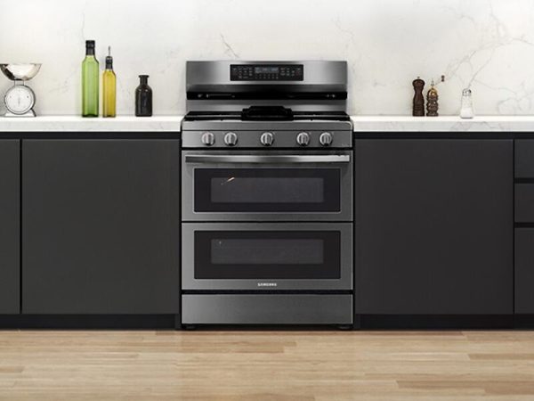 Samsung NX60A6751SG 6.0 Cu. Ft. Smart Freestanding Gas Range With Flex Duo™ & Air Fry In Black Stainless Steel Online Sale