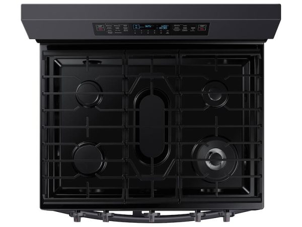 Samsung NX60A6751SG 6.0 Cu. Ft. Smart Freestanding Gas Range With Flex Duo™ & Air Fry In Black Stainless Steel Online Sale